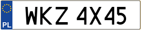 Trailer License Plate